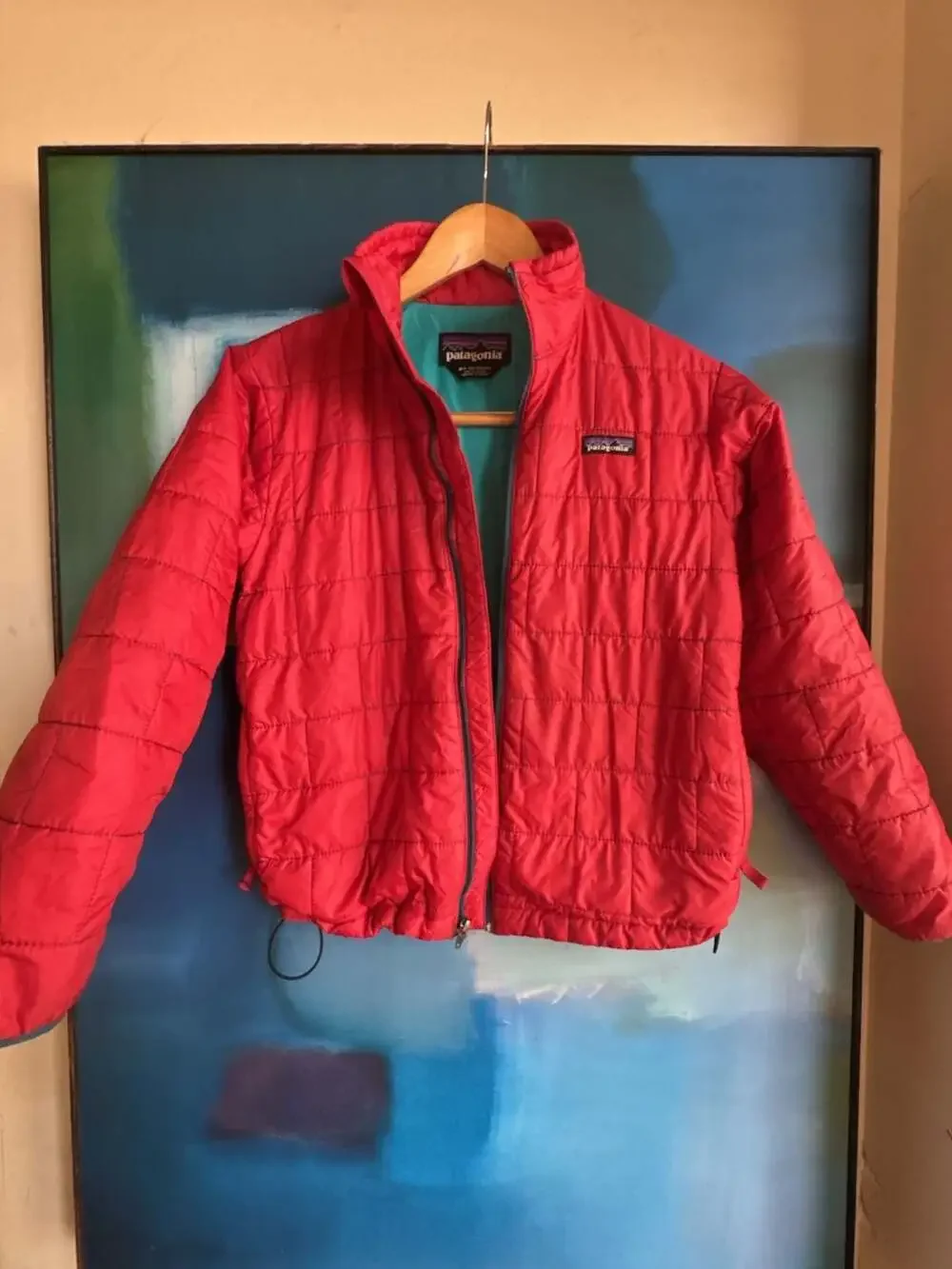 Patagonia Kids Puffer Jacket Size M 10 Red Primaloft